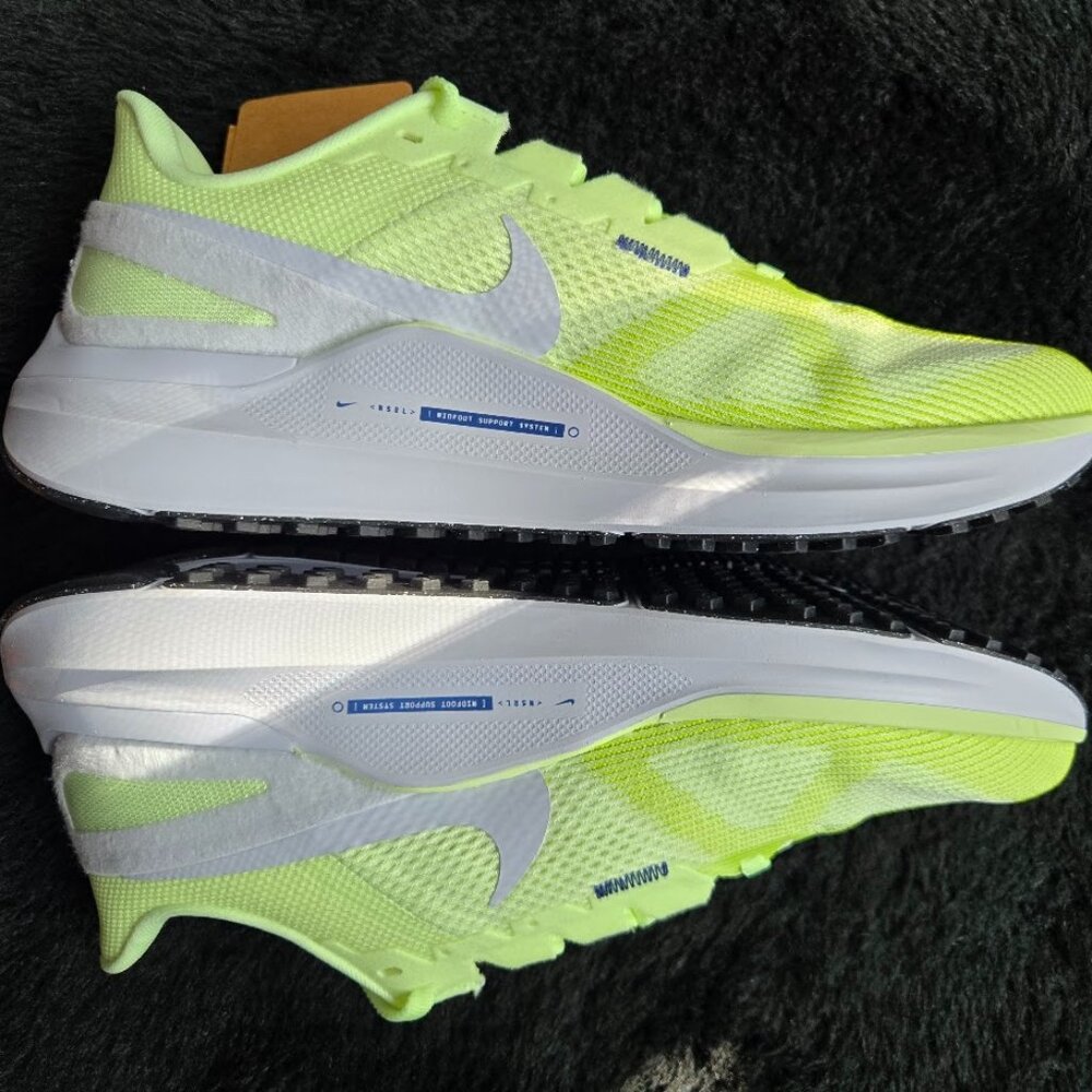 RARE Nike Air Zoom Structure 25 Volt/Grey/Wht Run Gym Sport Cross-Trainer DJ7884 - Picture 2 of 16